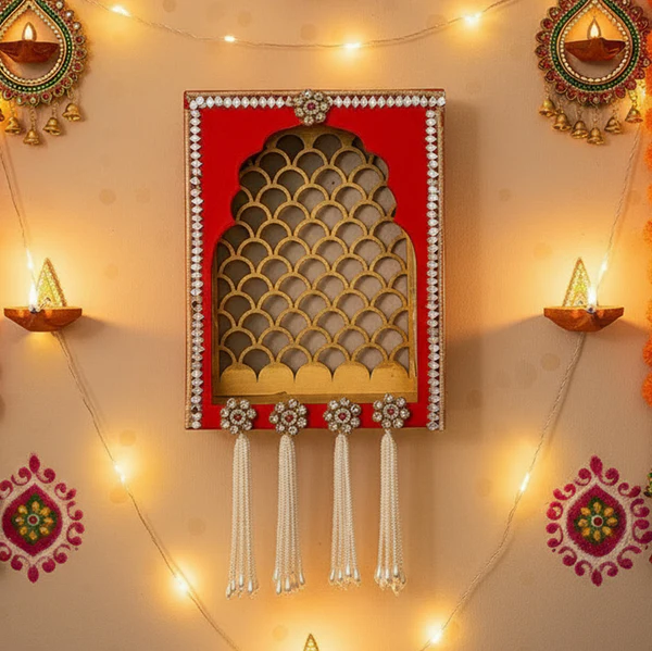 decorative wall jharokha for diwali decor | traditional indian wall art frame